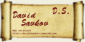 David Savkov vizit kartica
